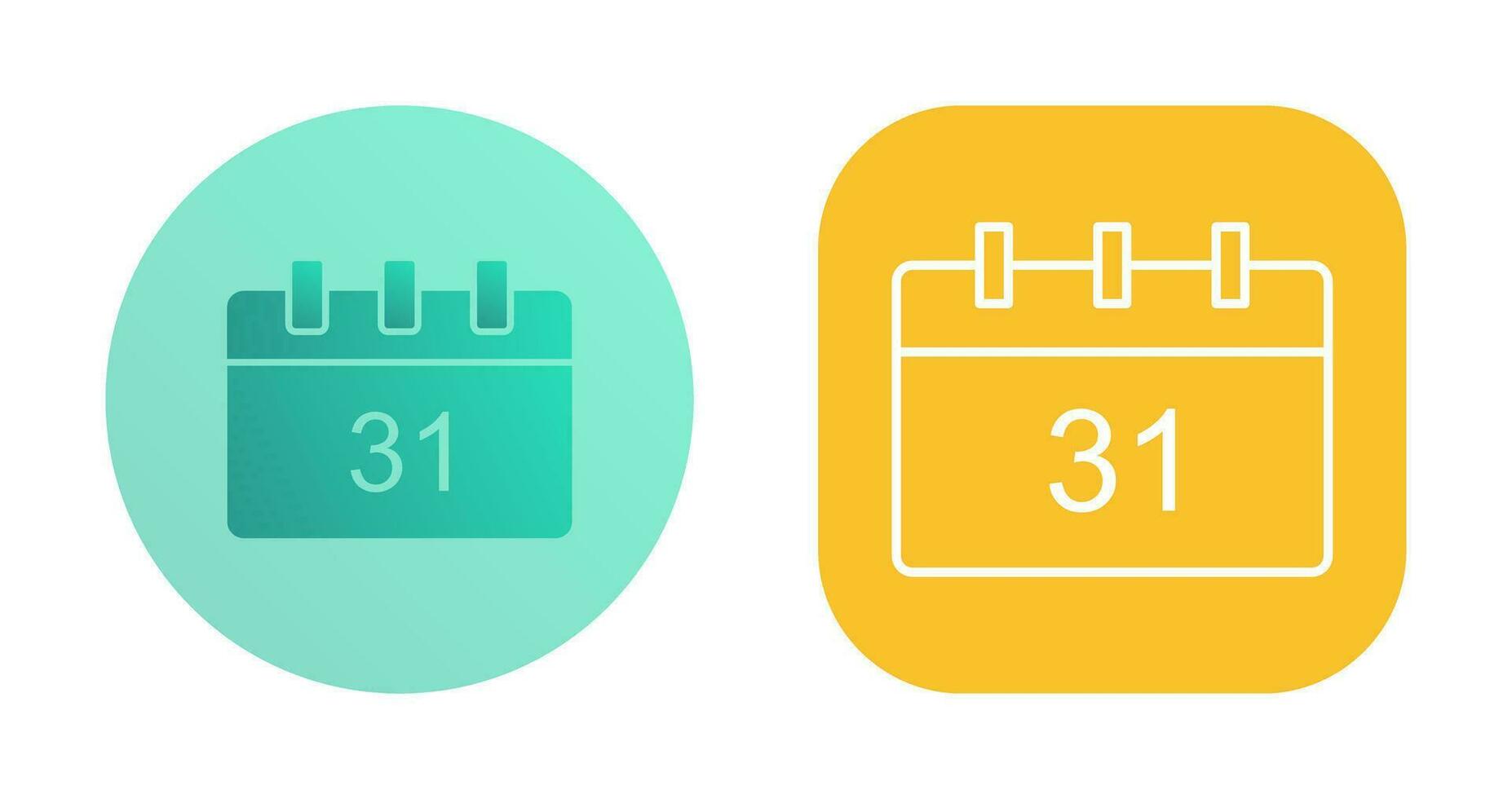 Unique Calendar Vector Icon