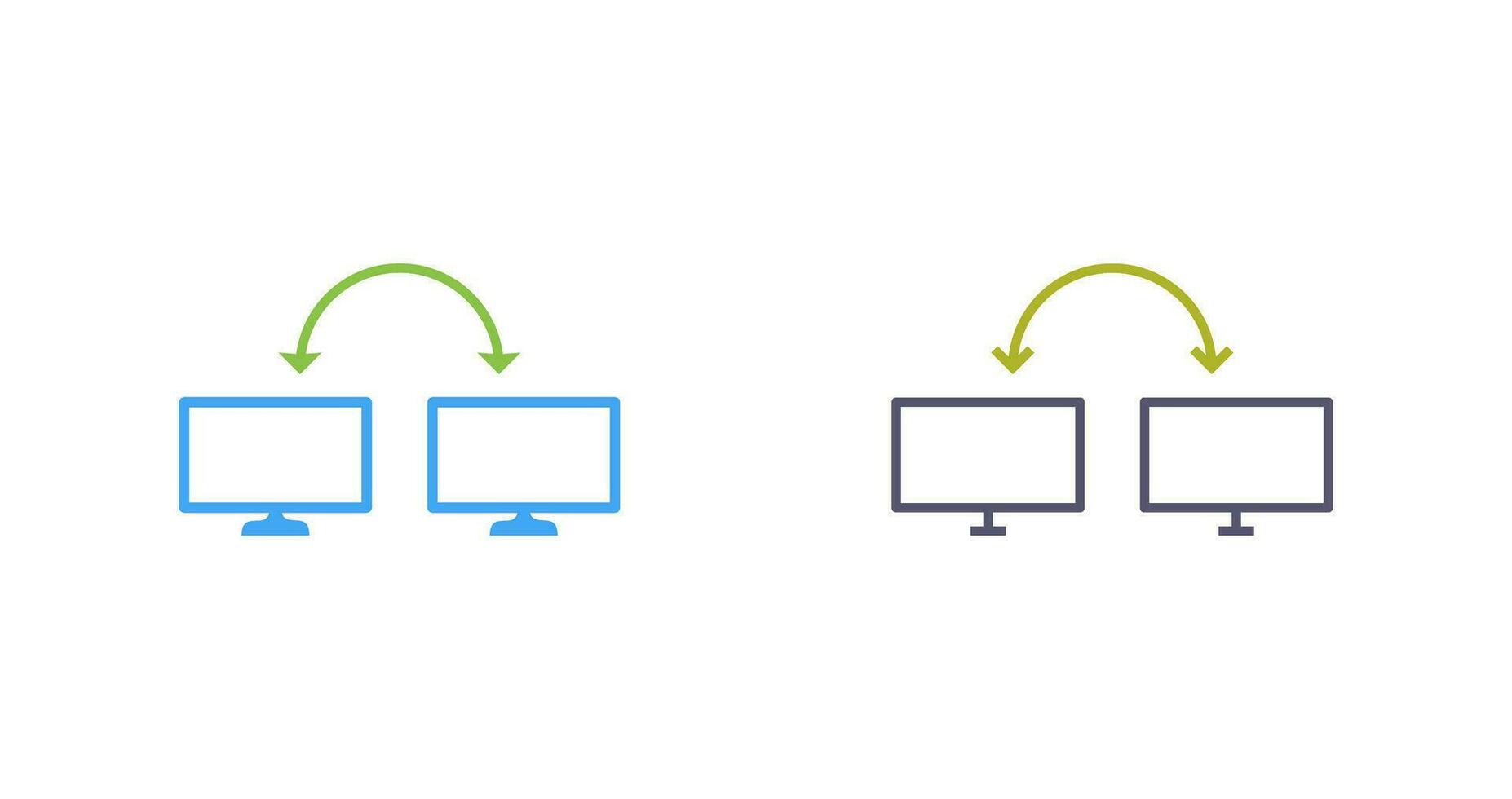 Unique Connected Systems Vector Icon