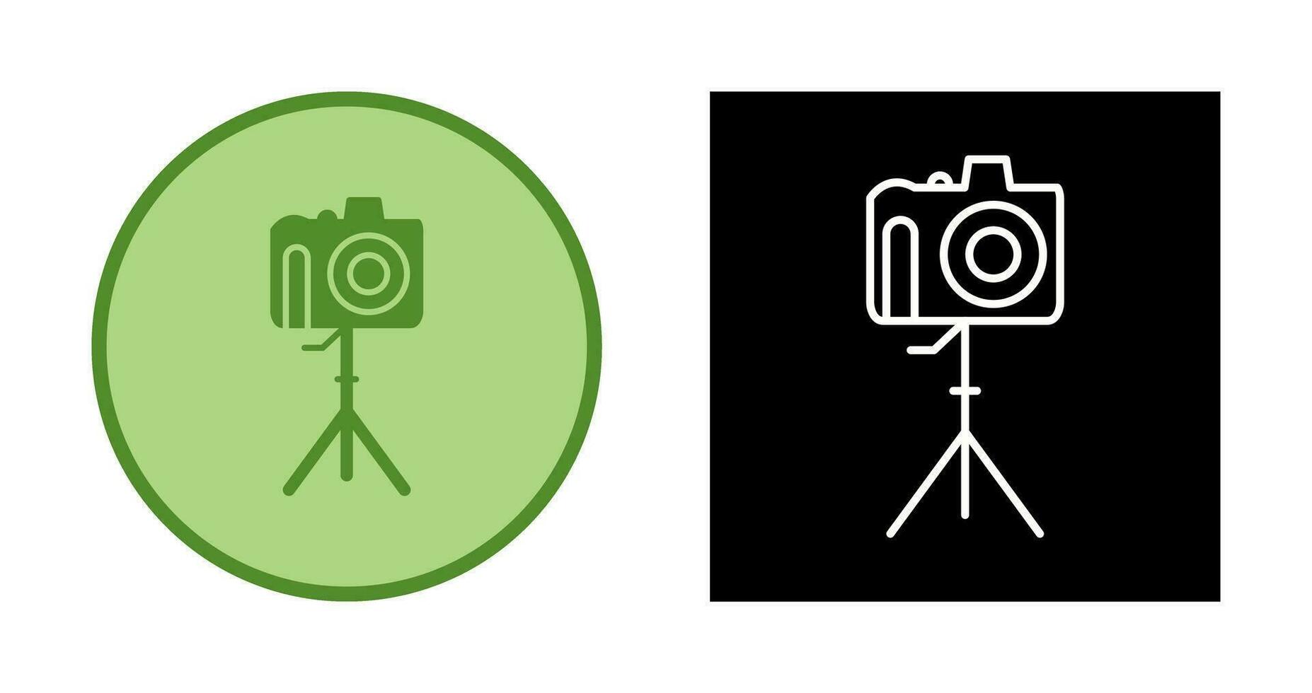 Unique Camera on Stand Vector Icon