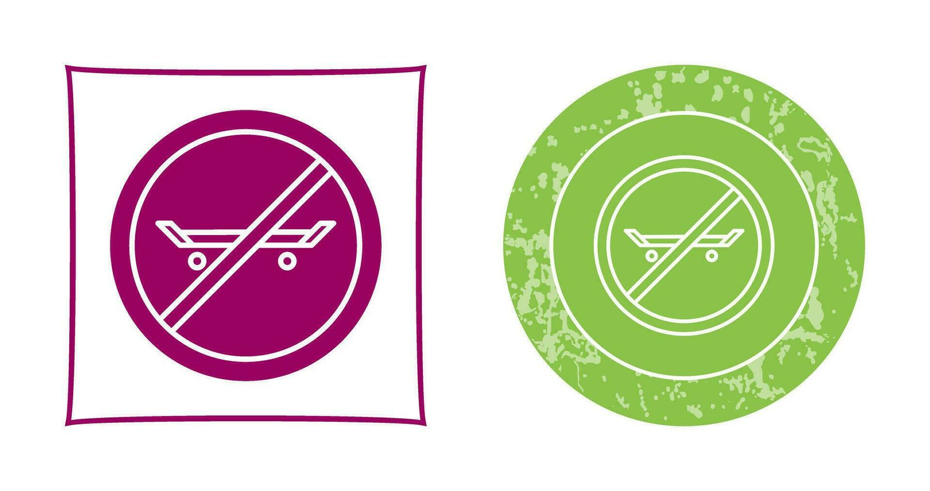 No Skating Vector Icon