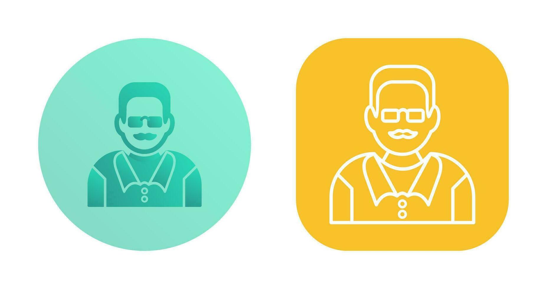 Unique Male Professor Vector Icon