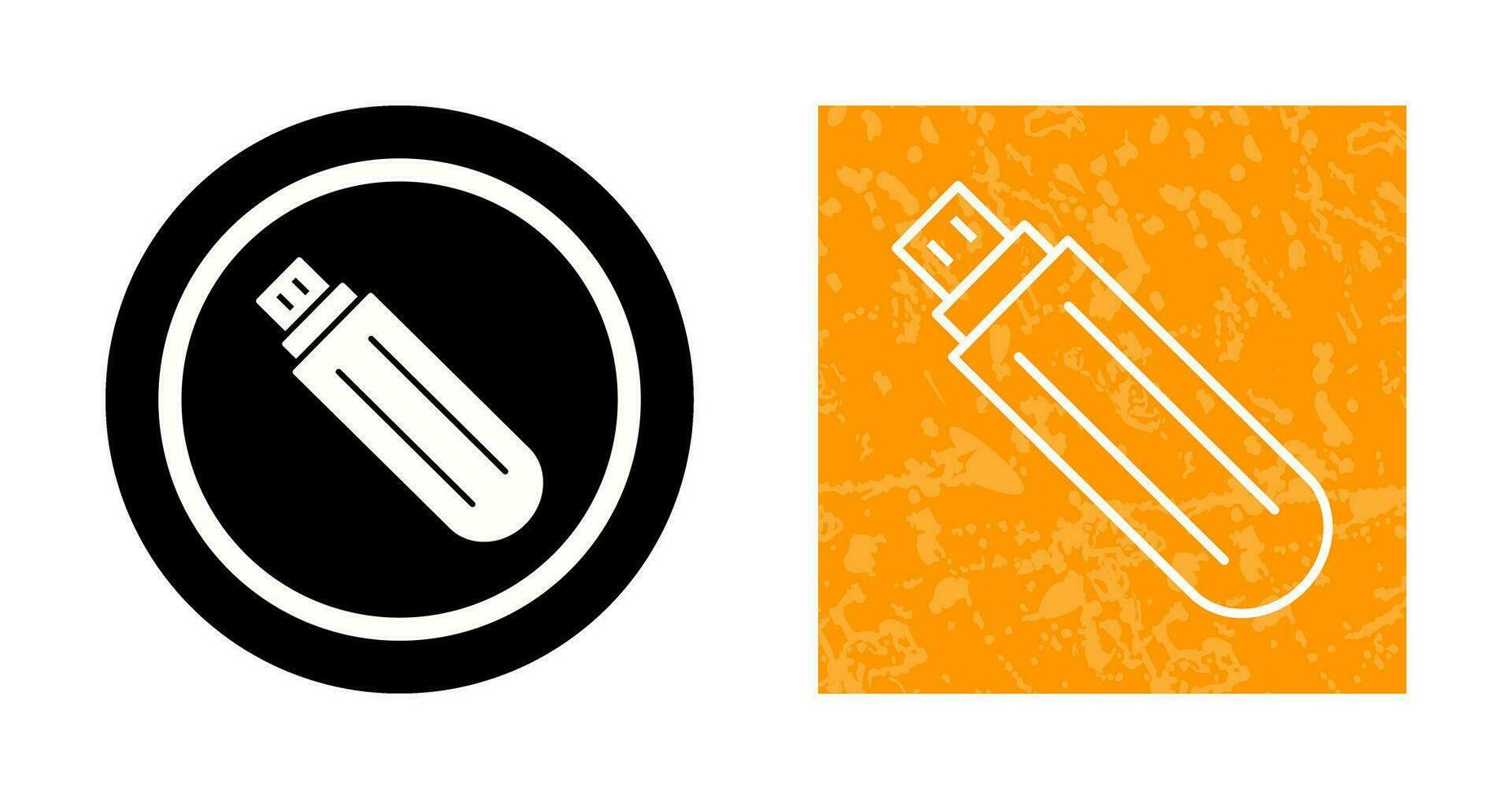 Unique USB Drive Vector Icon