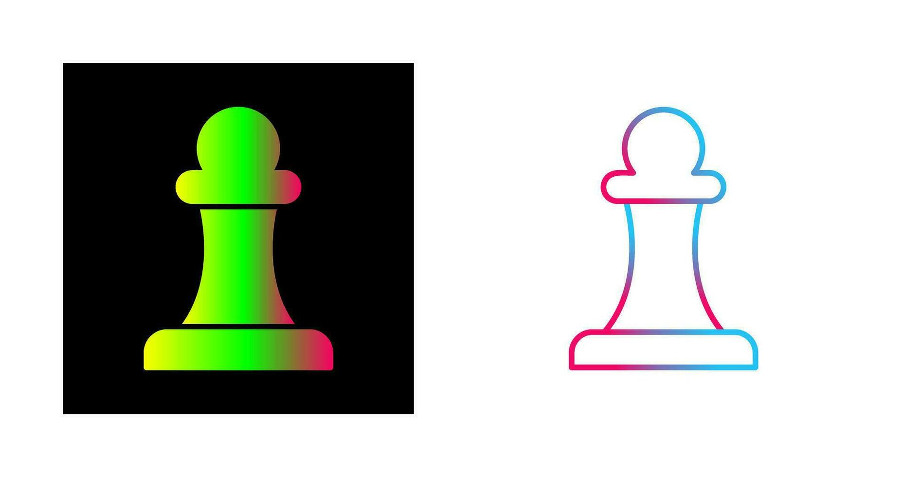 Unique Pawn Vector Icon