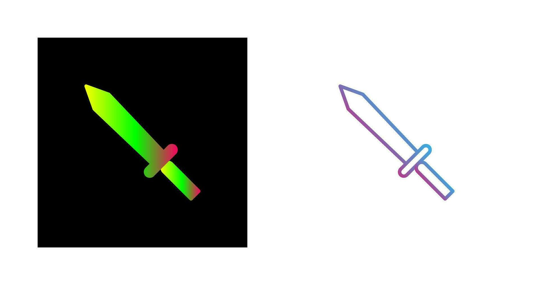 Unique Sword Vector Icon