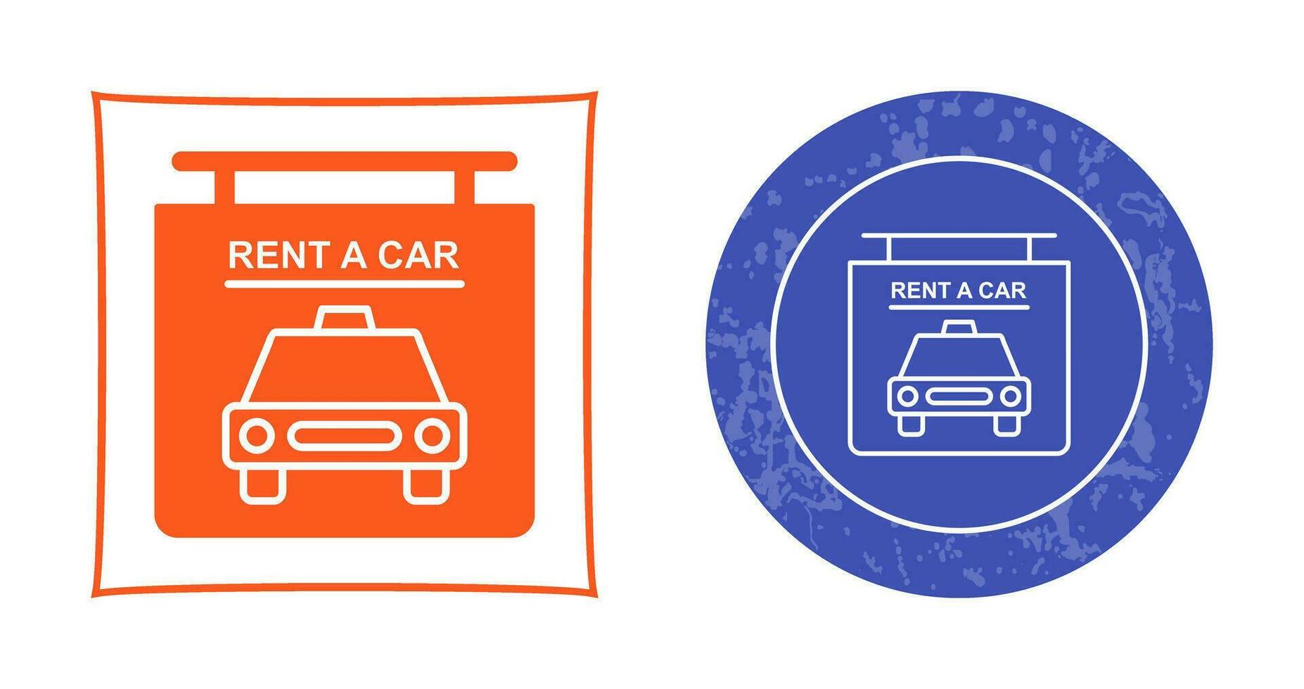 Rent a Car Vector Icon