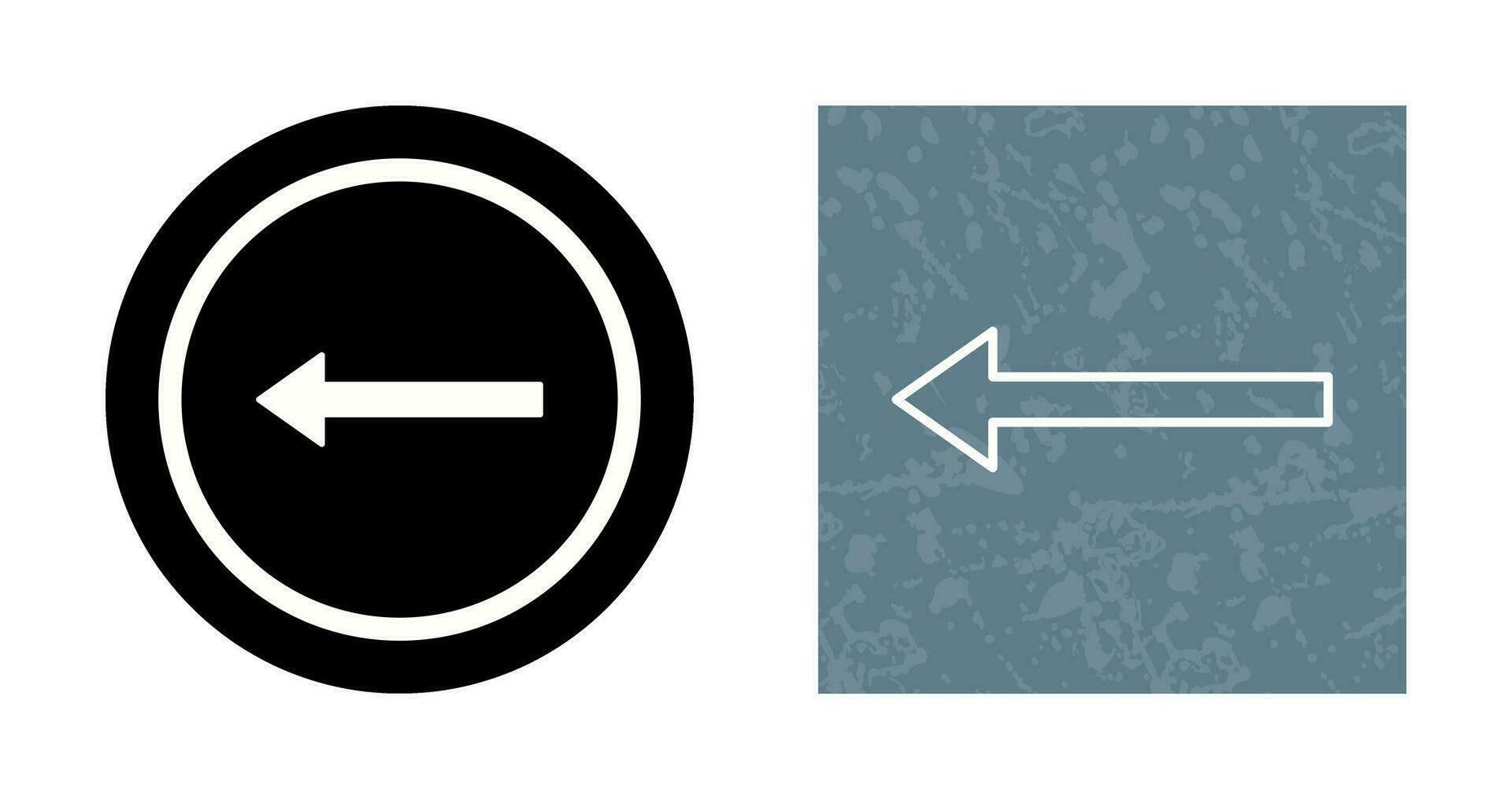 Unique Left Arrow Vector Icon