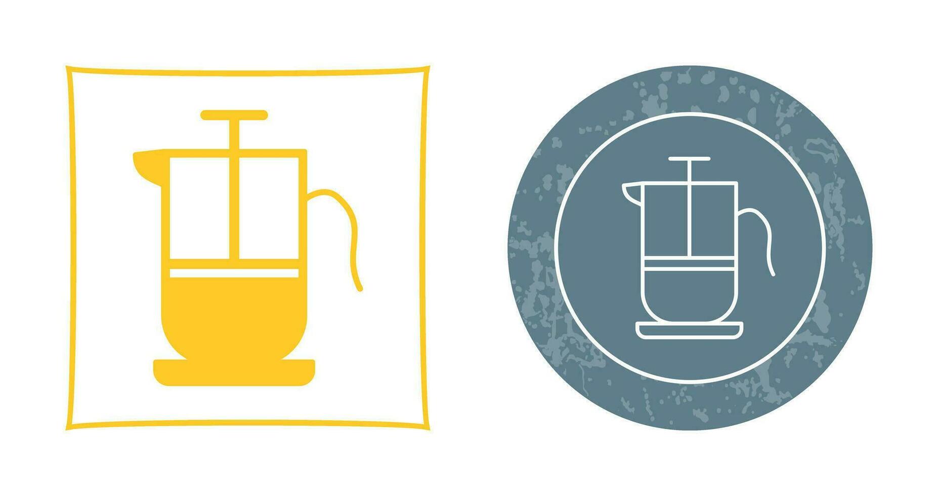 French Press Vector Icon