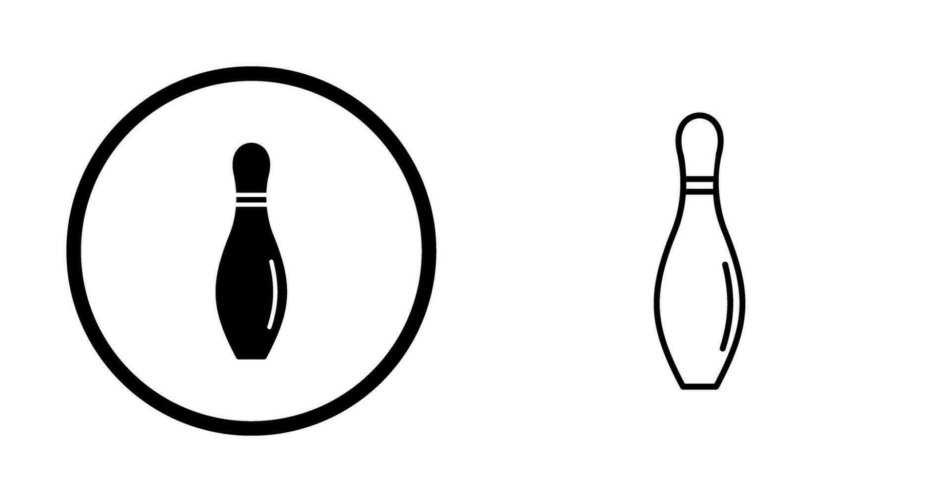 Bowling Pin Vector Icon