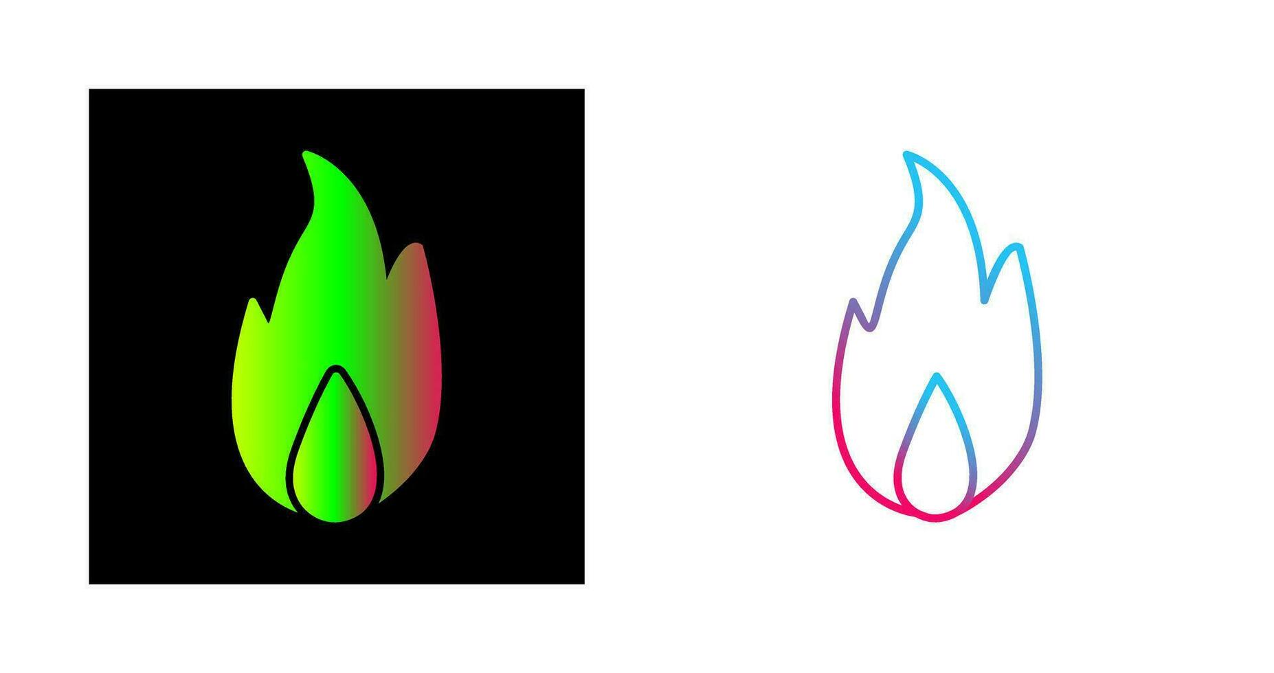 Unique Fire Vector Icon