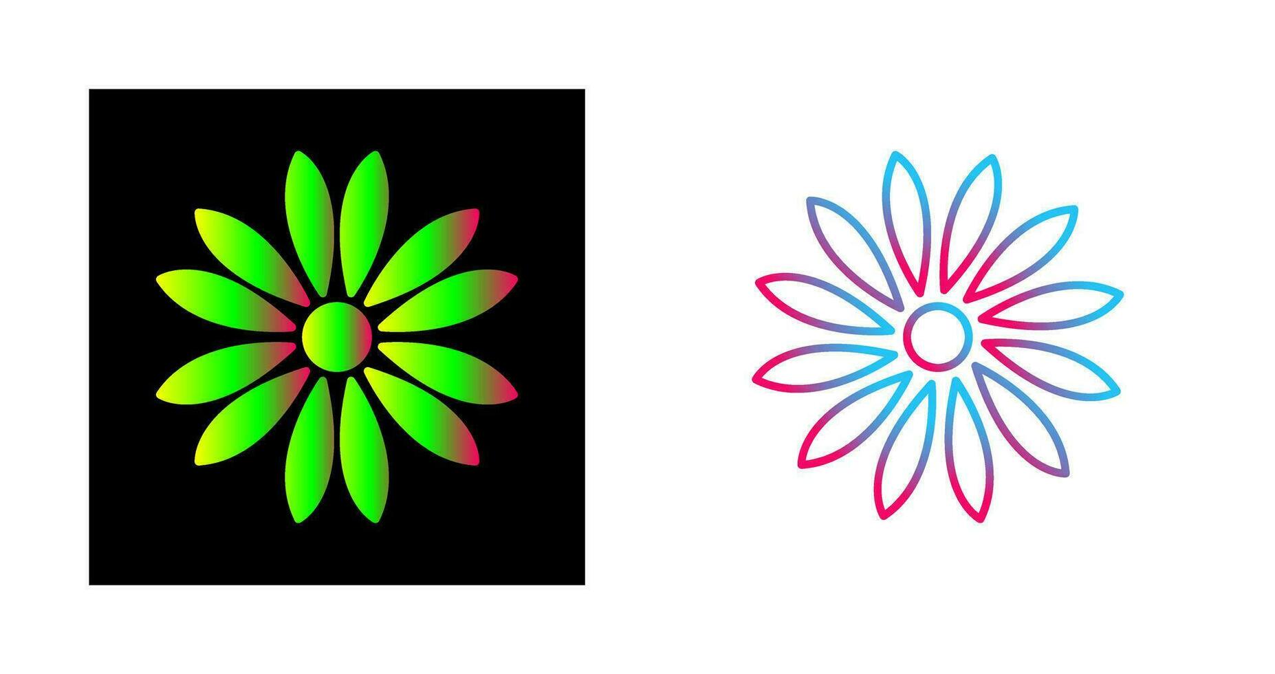 Unique Flower Vector Icon