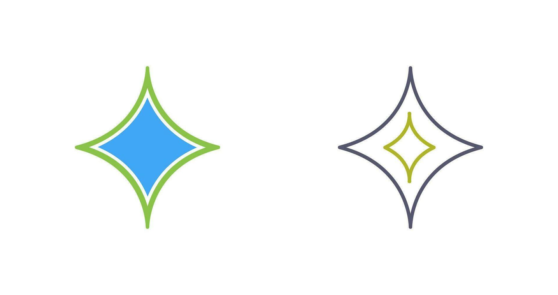 Unique Diamond Vector Icon