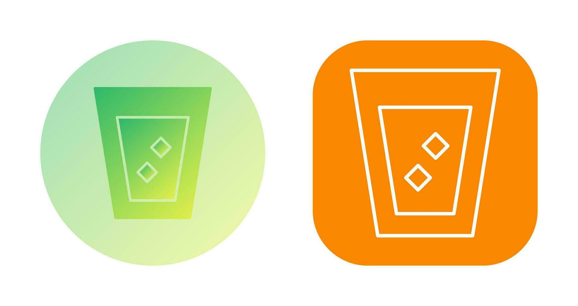 Unique White Russian Drink Vector Icon