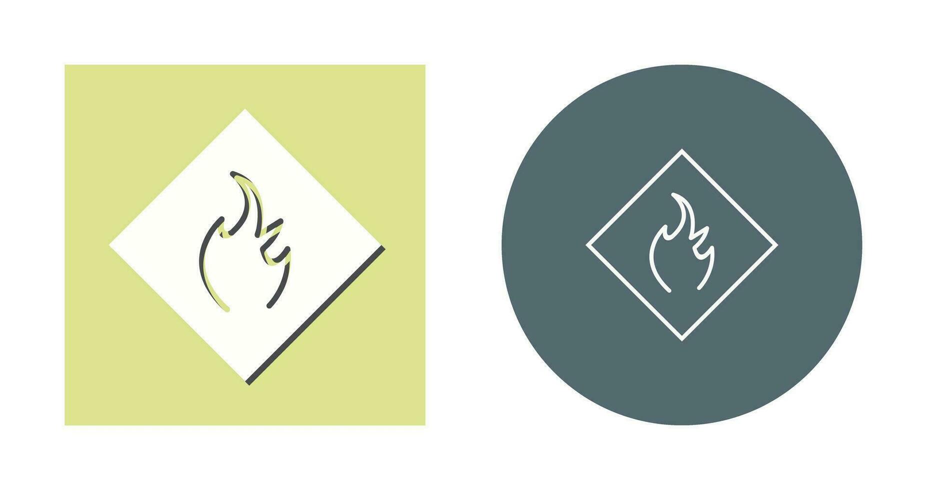 Danger of Flame Vector Icon