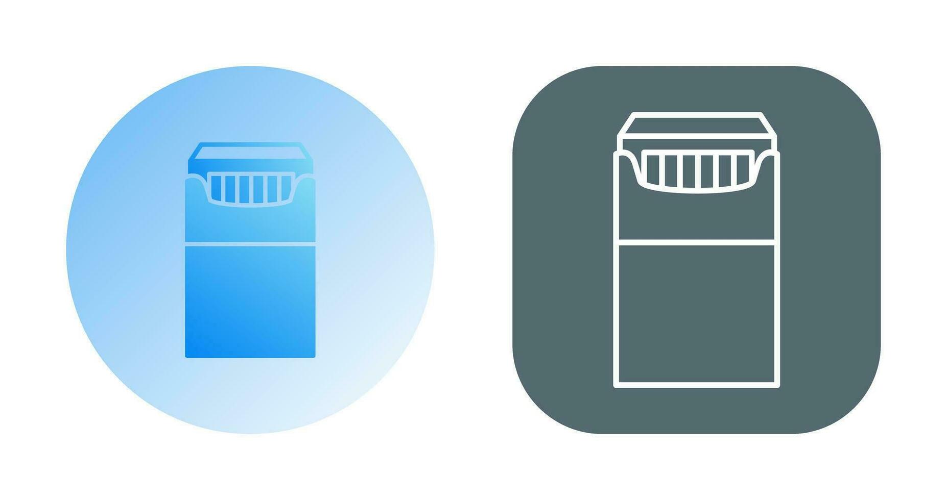 Unique Packet of Cigarettes Vector Icon