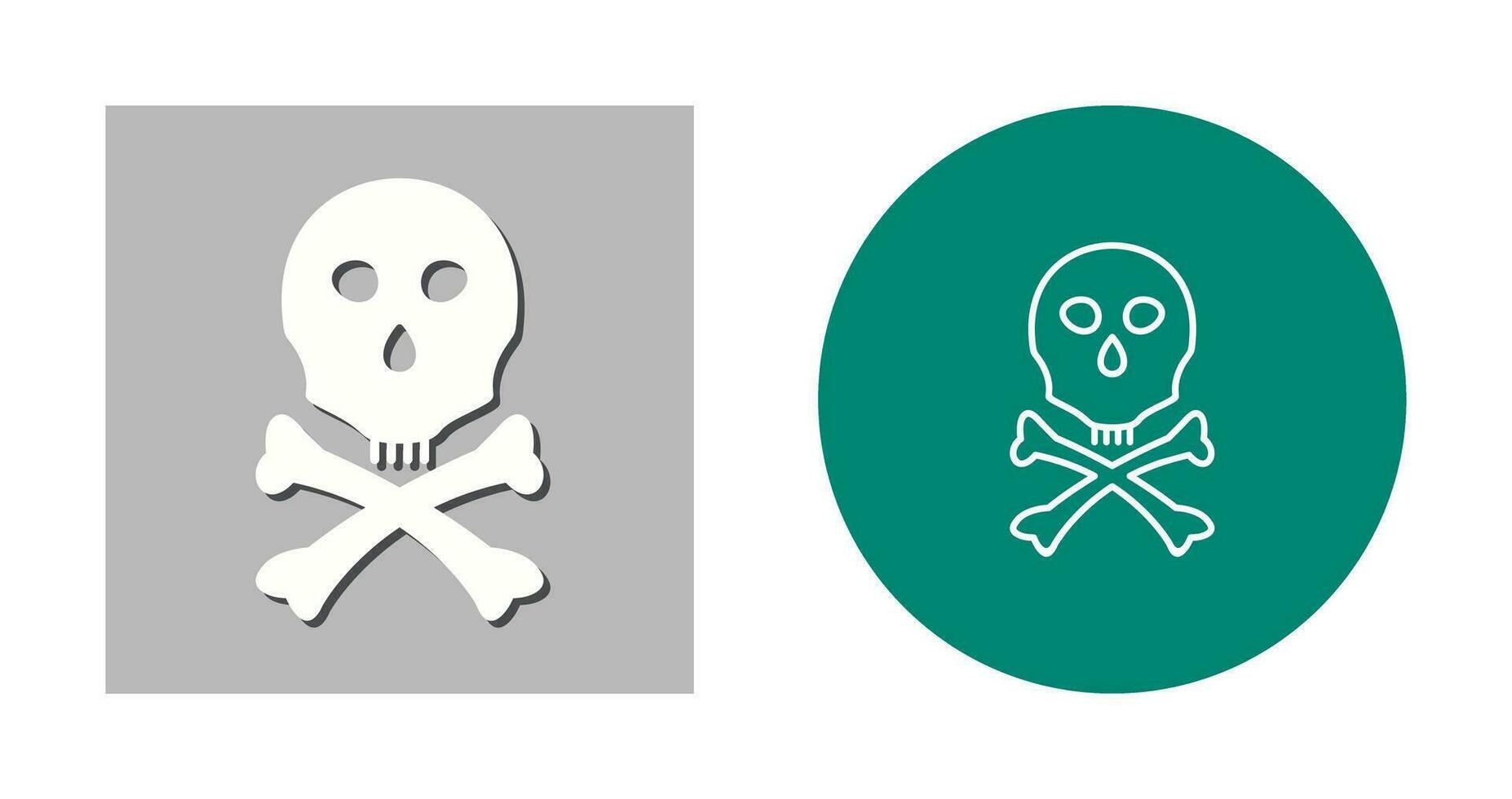 icono de vector de signo de muerte