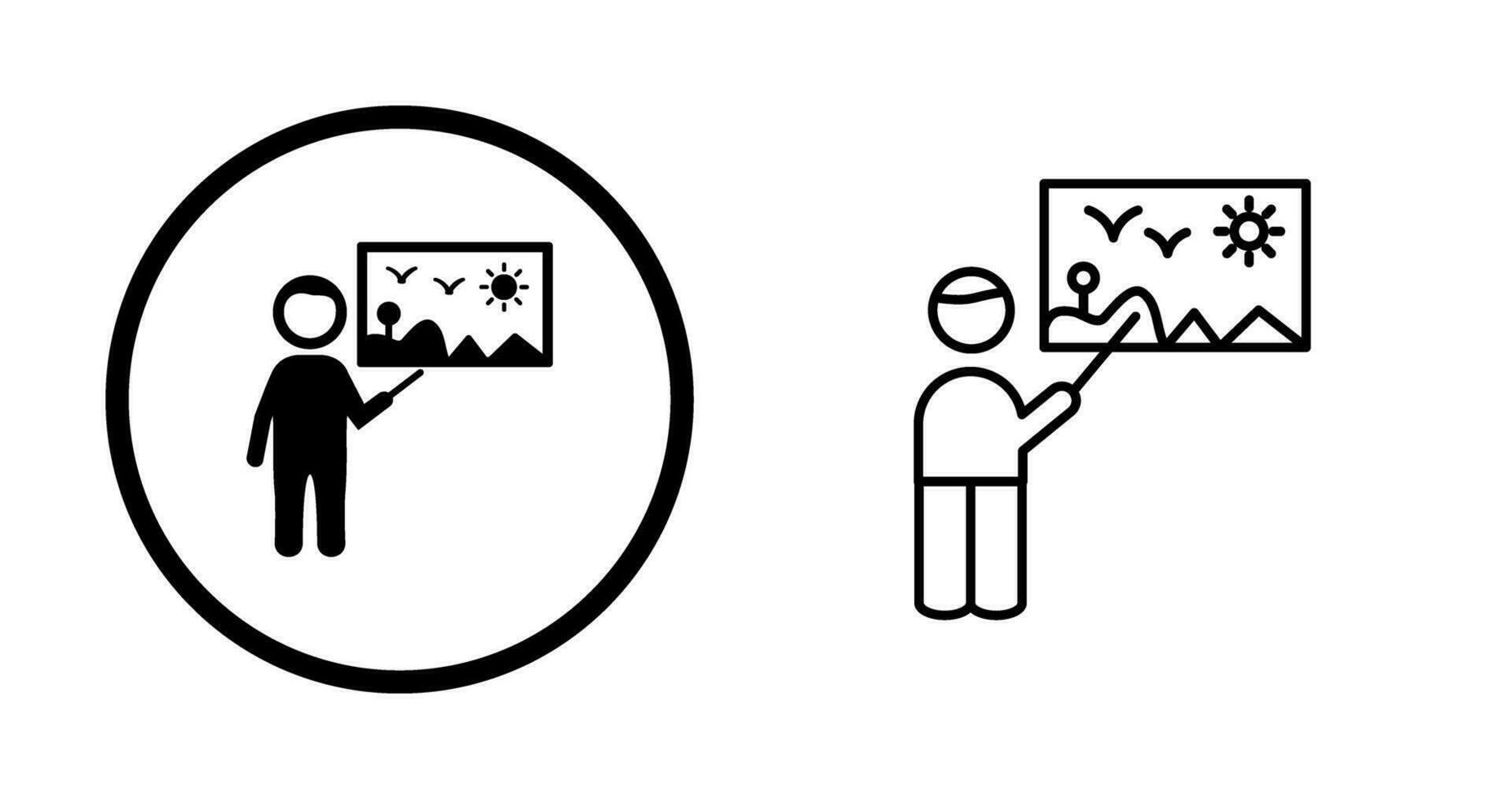 Art Museum Guide Vector Icon