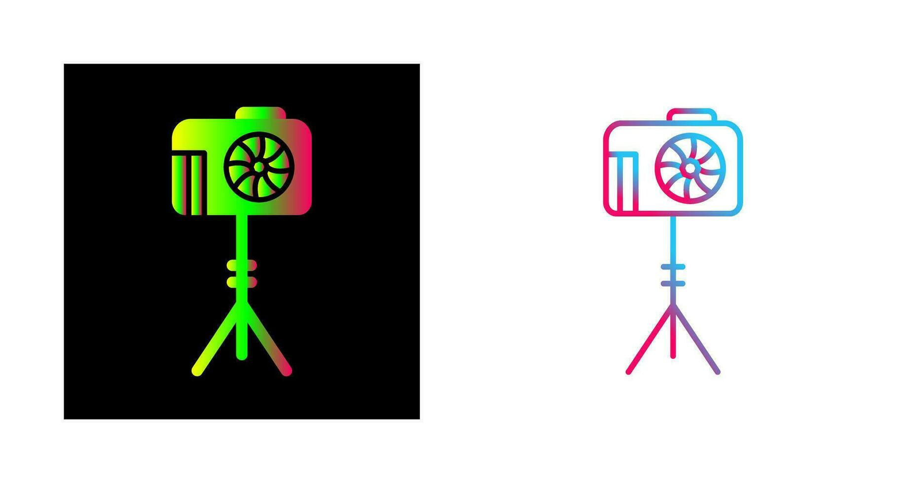 Unique Camera Stand Vector Icon