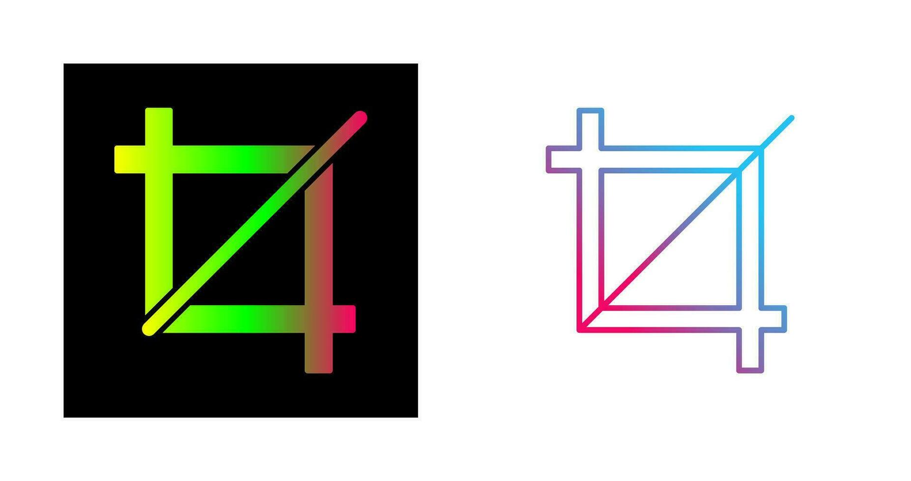 Unique Crop Vector Icon