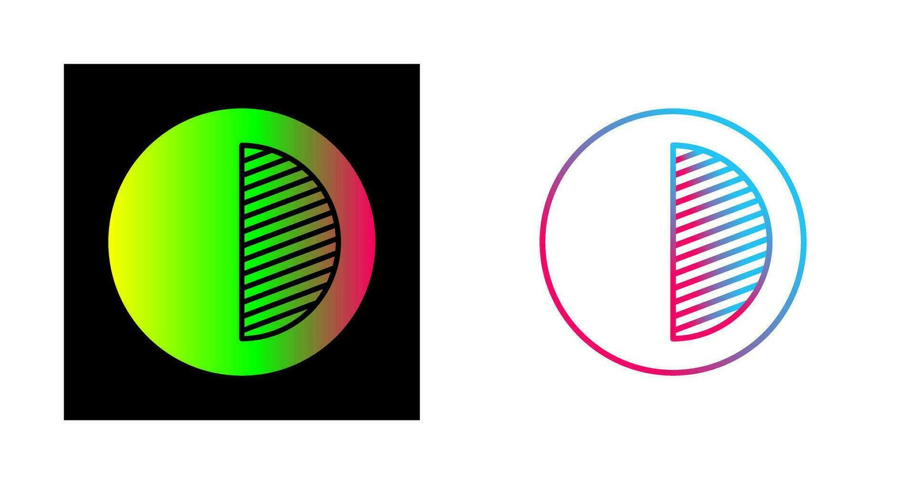 Unique Contrast Vector Icon