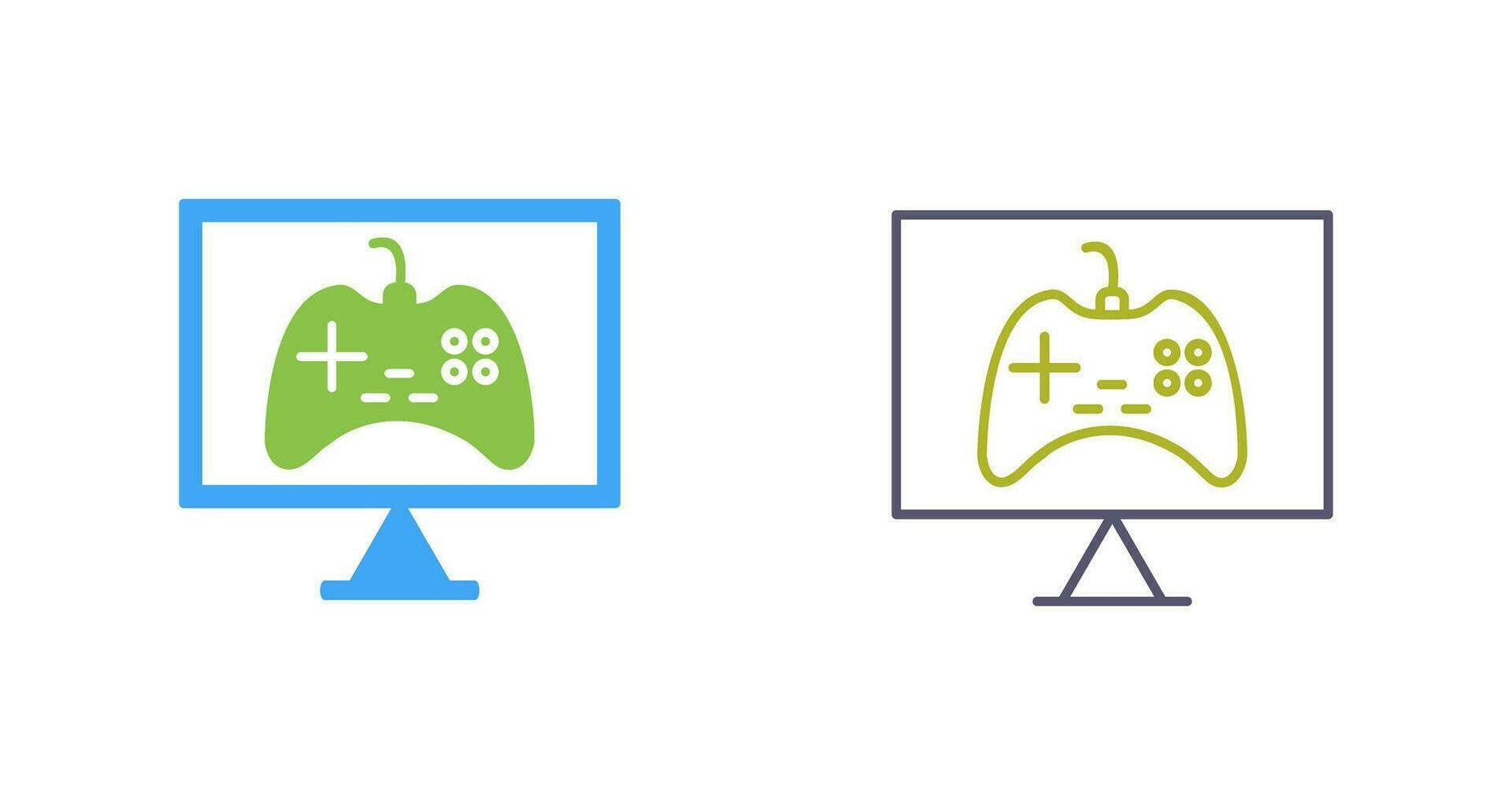 Unique Online Games Vector Icon