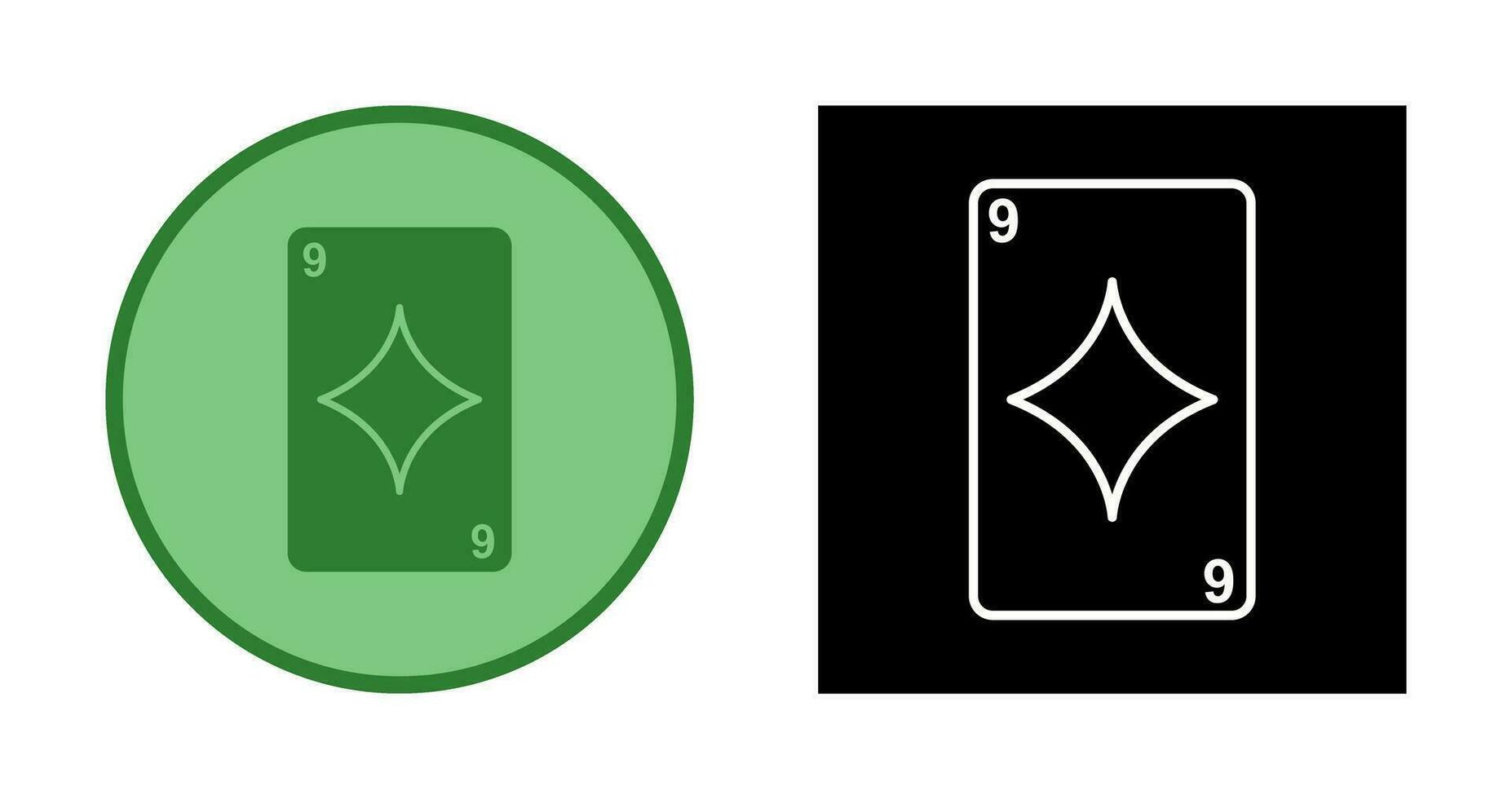 icono de vector de tarjeta de diamantes