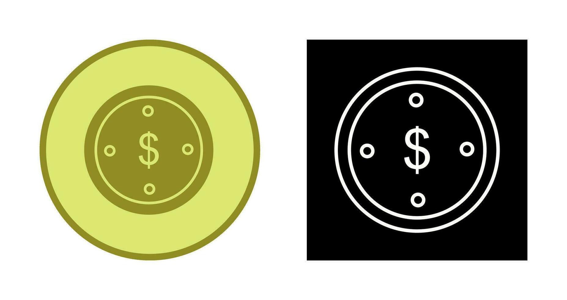icono de vector de moneda de dólar