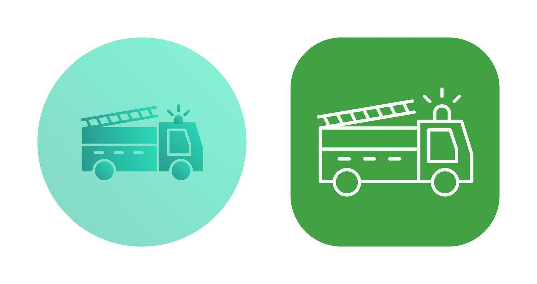 Unique Fire Truck Vector Icon