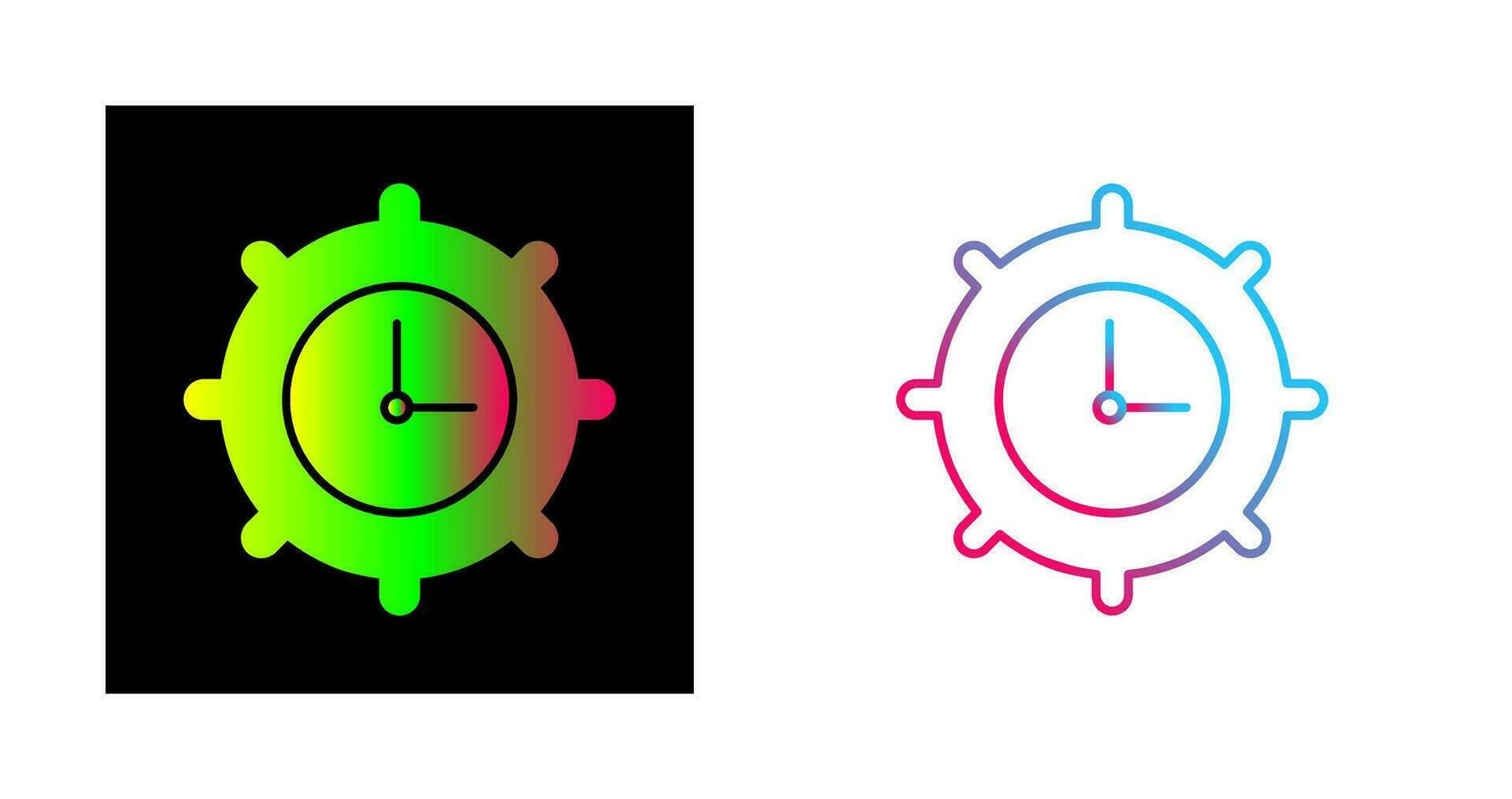 Time Settings Vector Icon