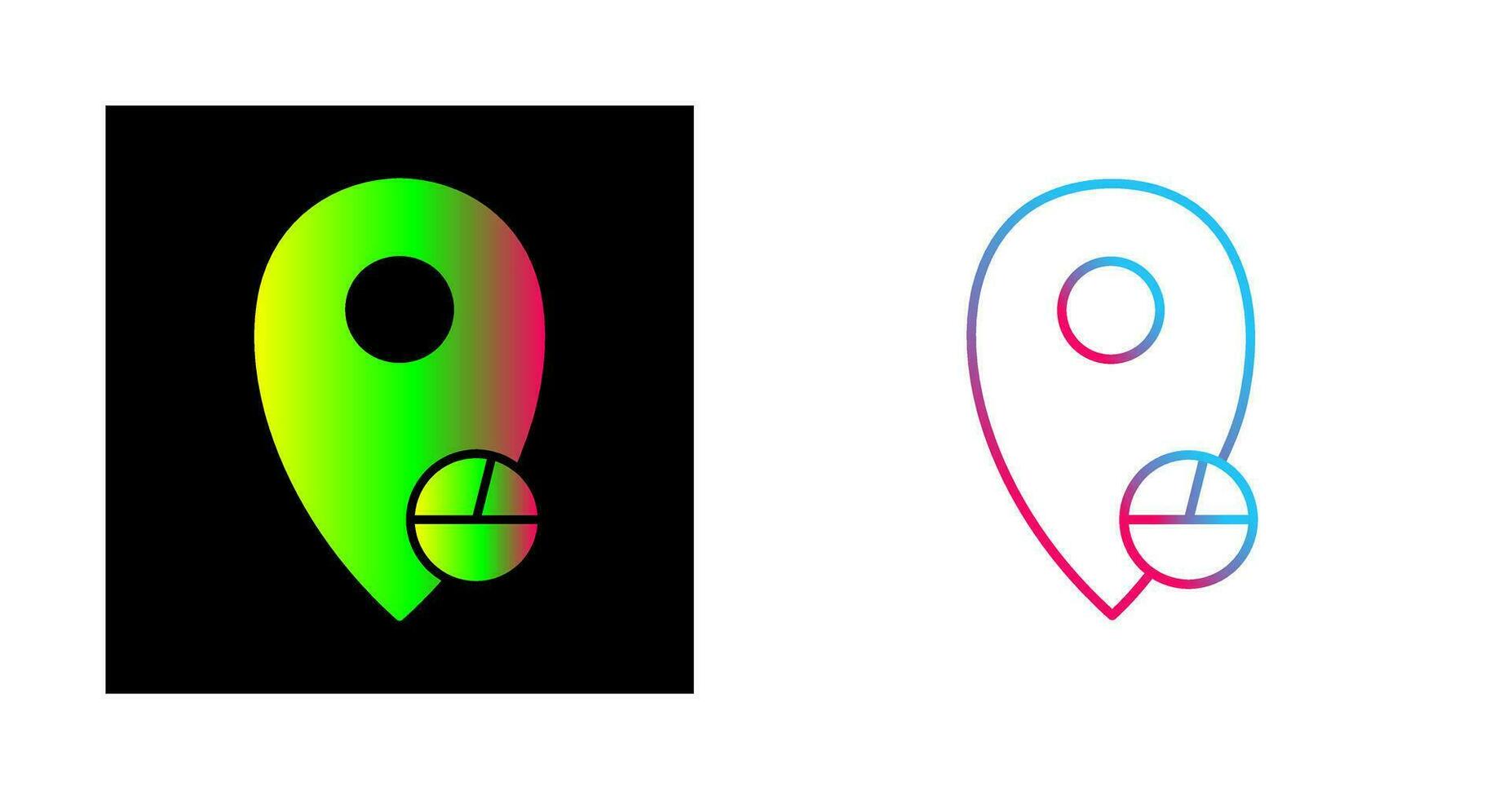 Location Statistics Vector Icon