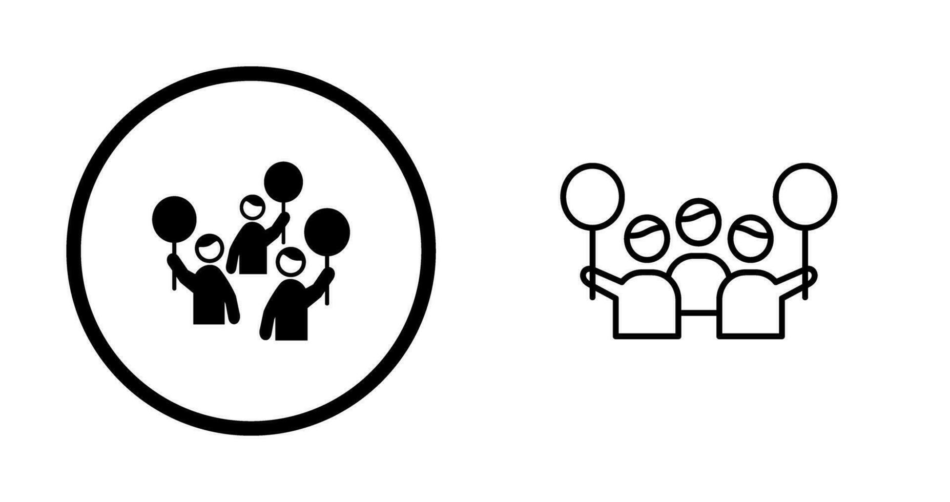Protest Vector Icon