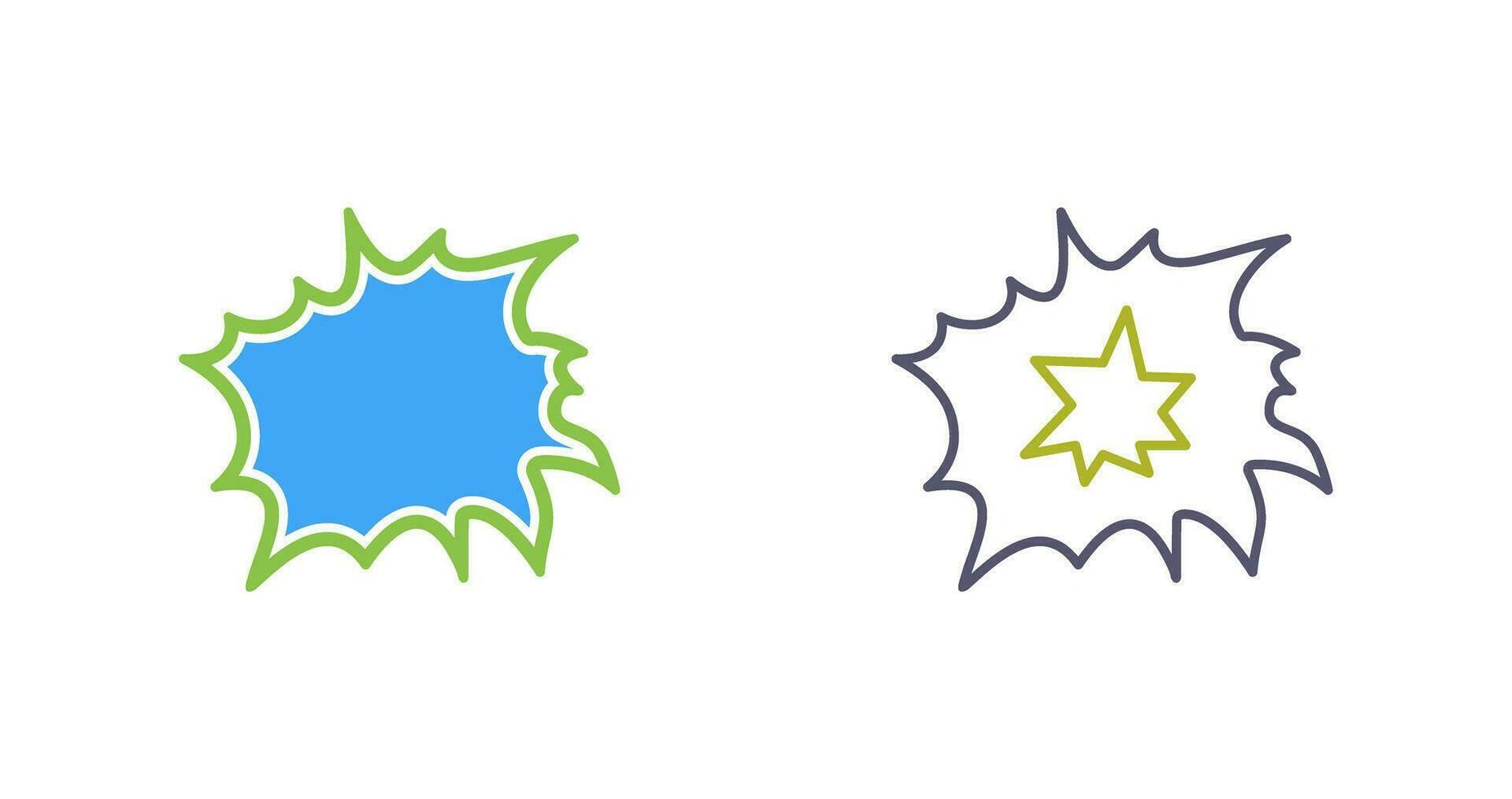 Unique Explosion Vector Icon