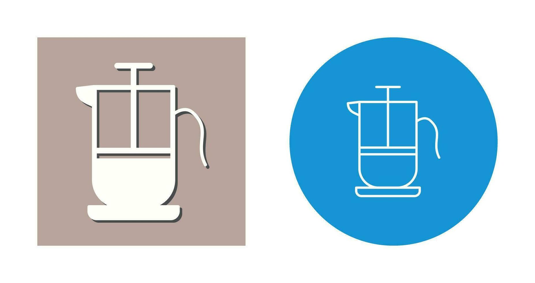 French Press Vector Icon