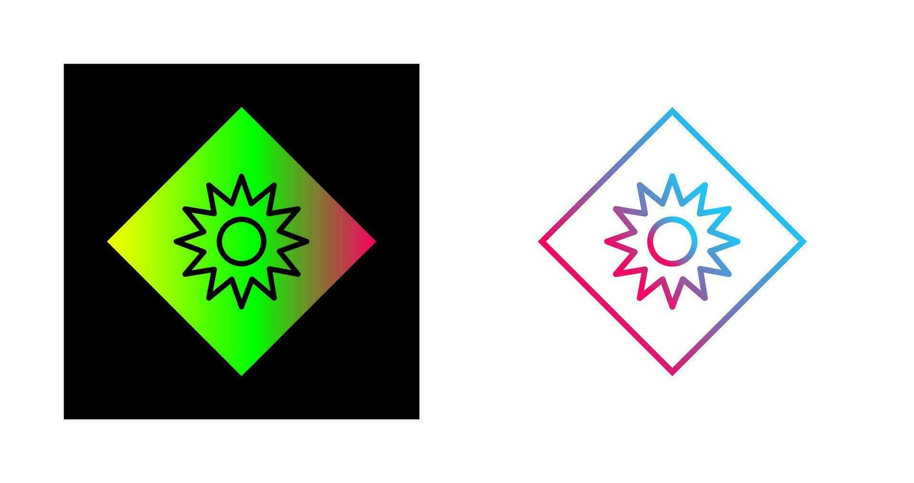 Optical Radiation Vector Icon