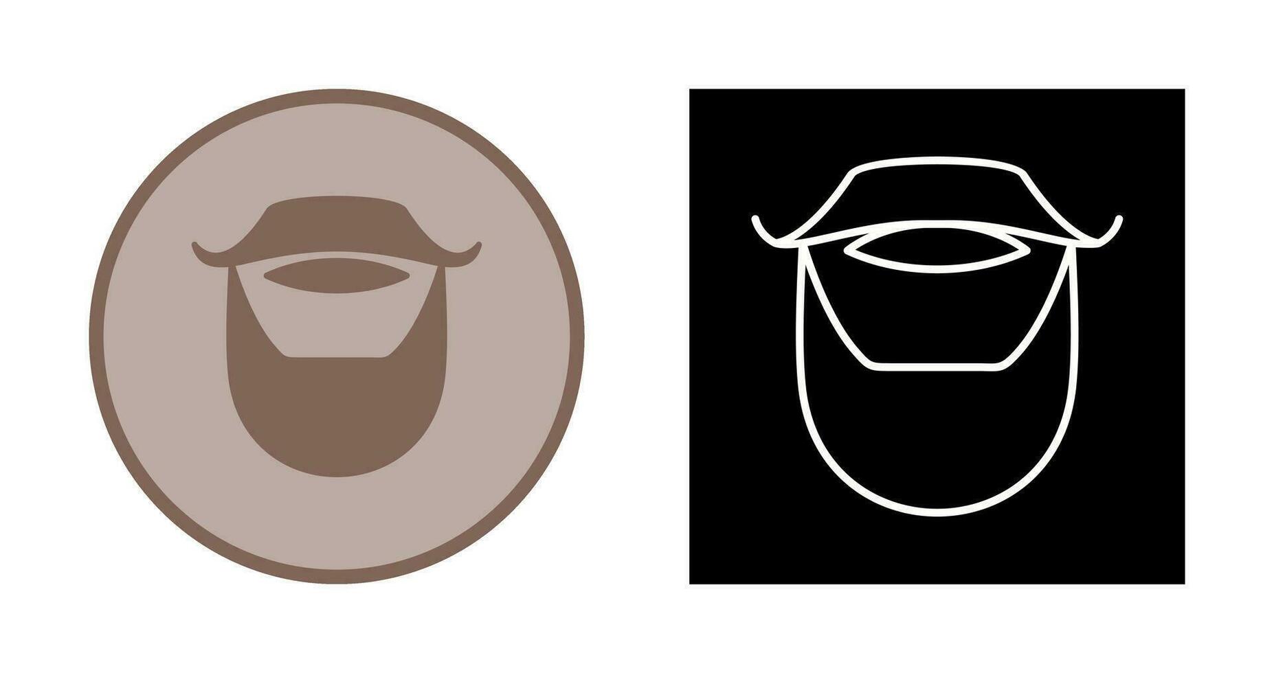 Beard and Moustache Vector Icon