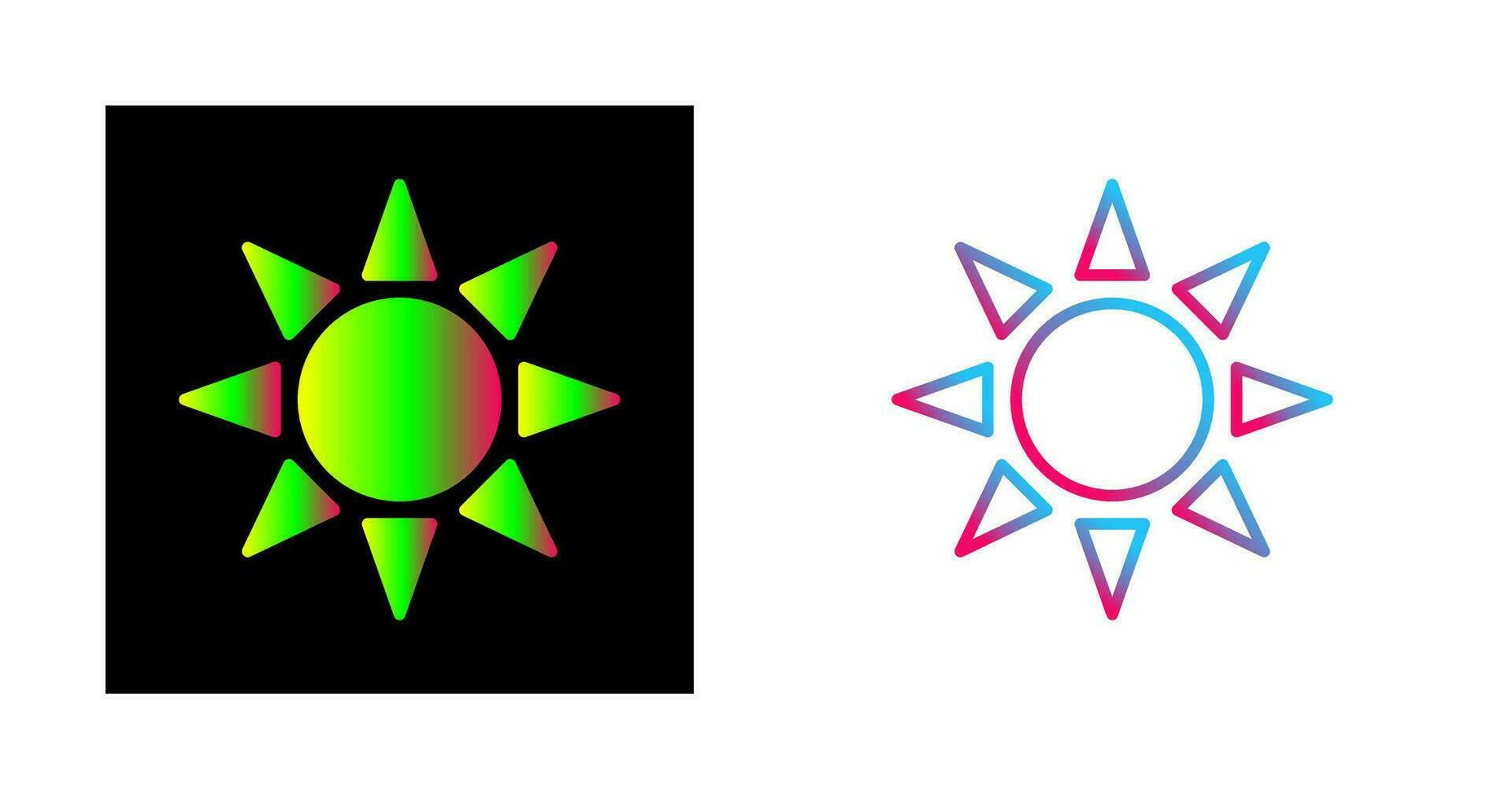 UV Radiation Vector Icon