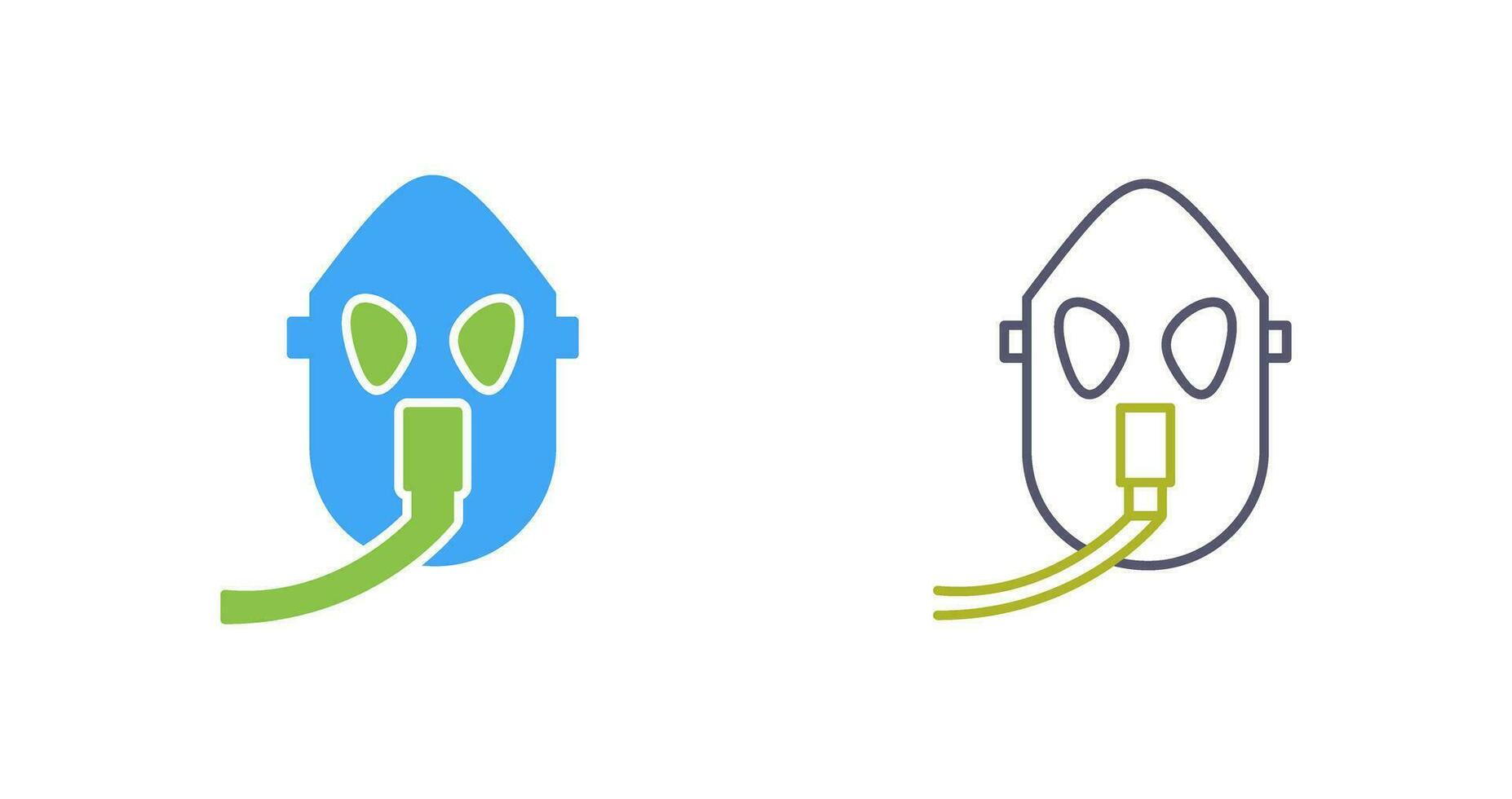 Unique Oxygen Mask Vector Icon