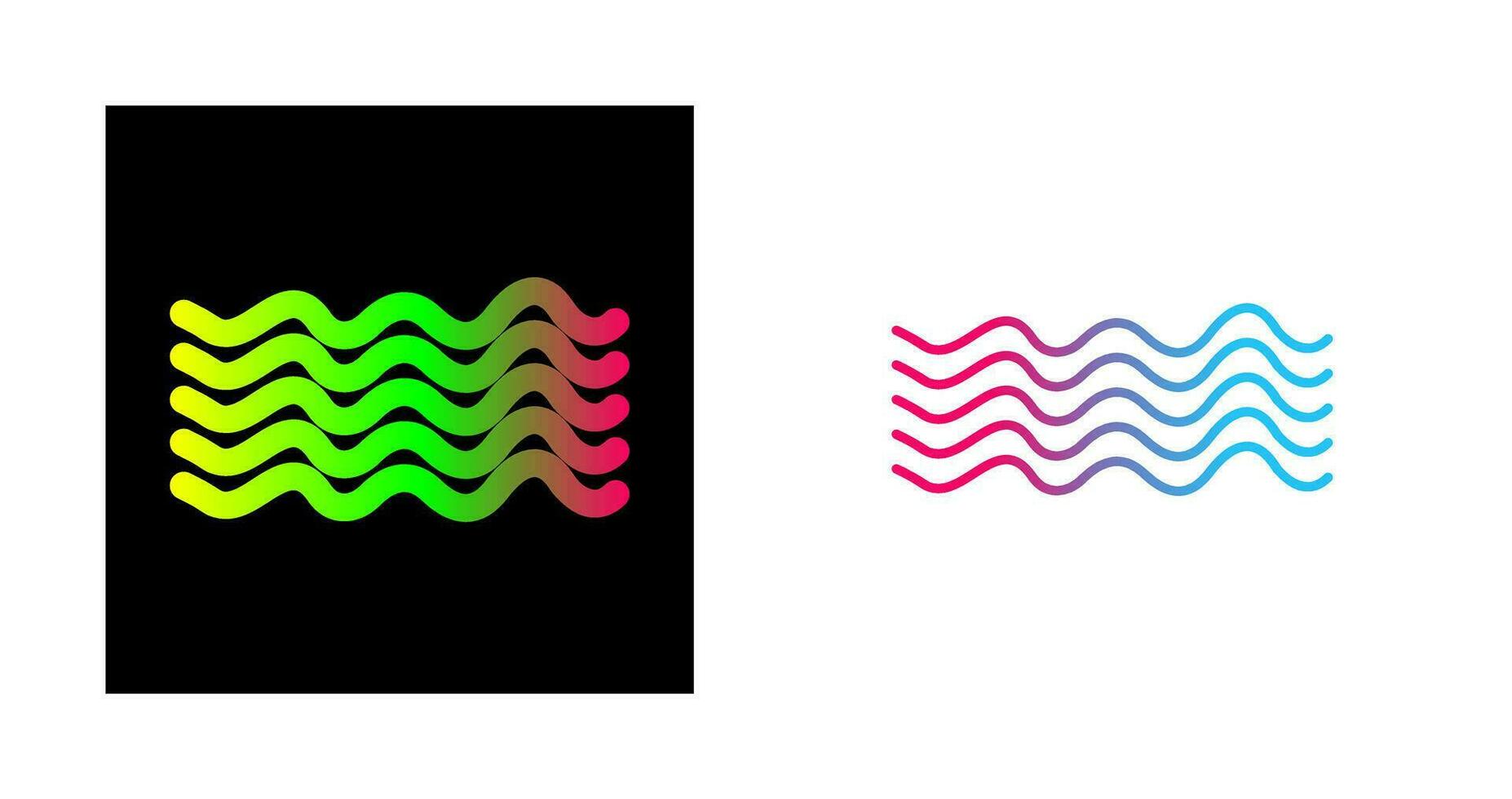 Magnetic Waves Vector Icon