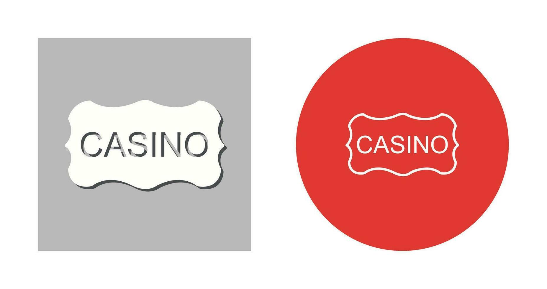 Casino Sign Vector Icon