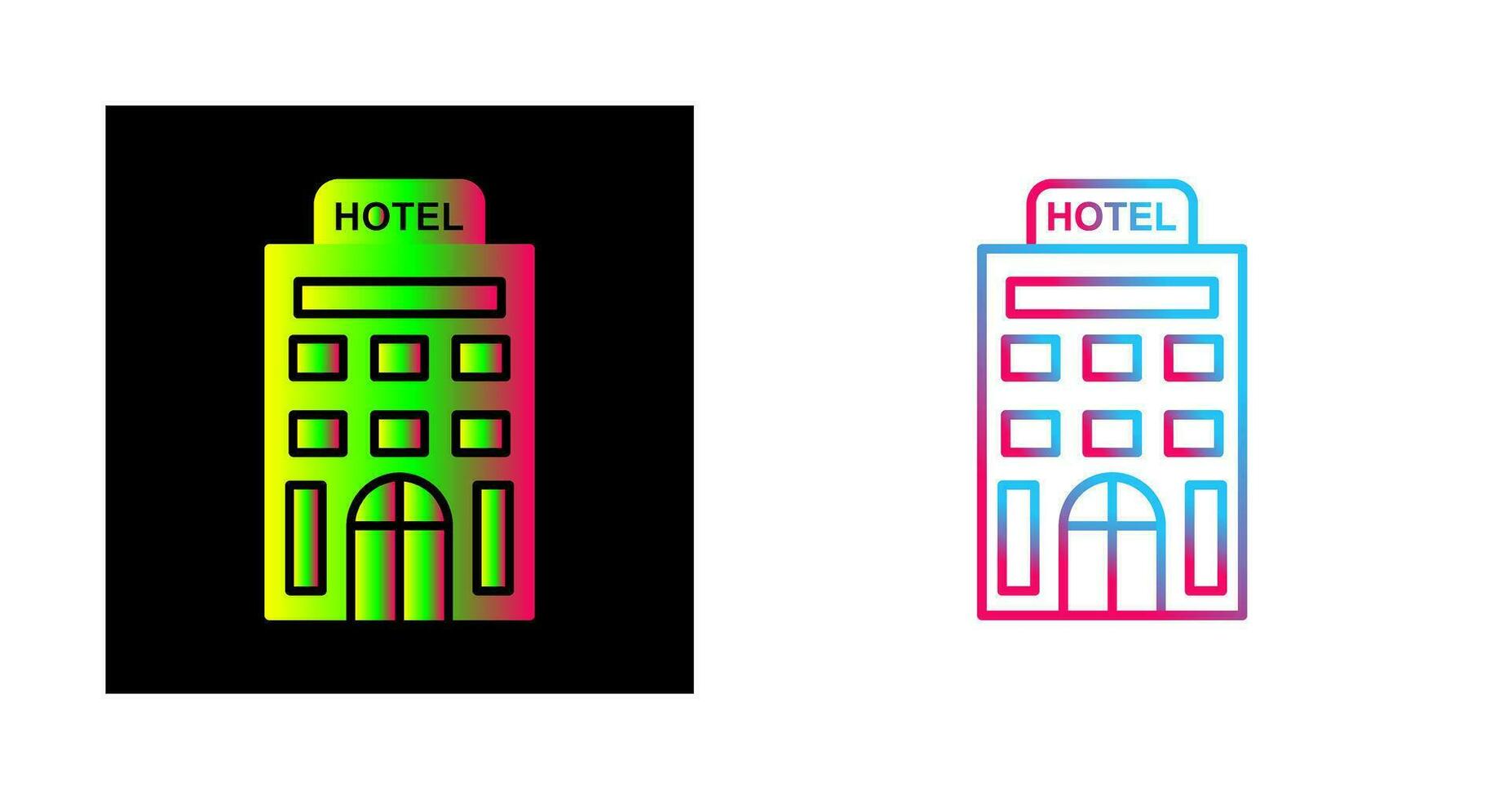 icono de vector de hotel