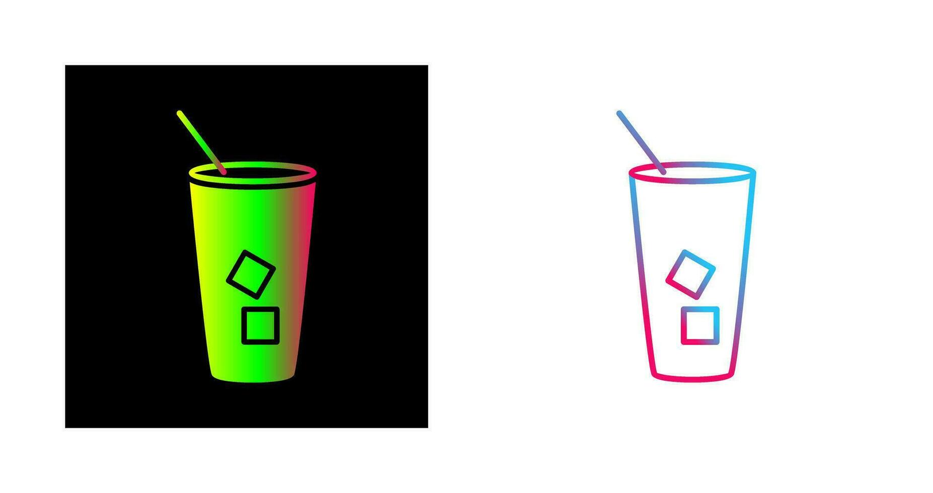 Iced Coffee Vector Icon