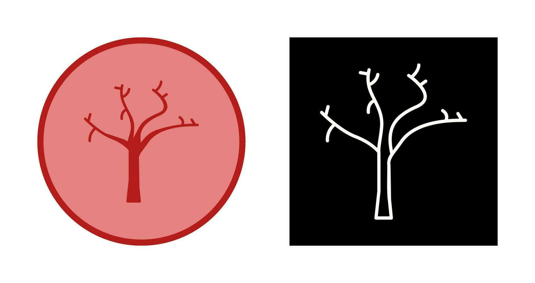 Tree with no Leaves Vector Icon