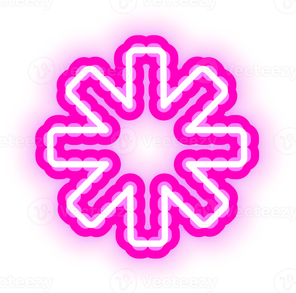 rosa neon symbol png