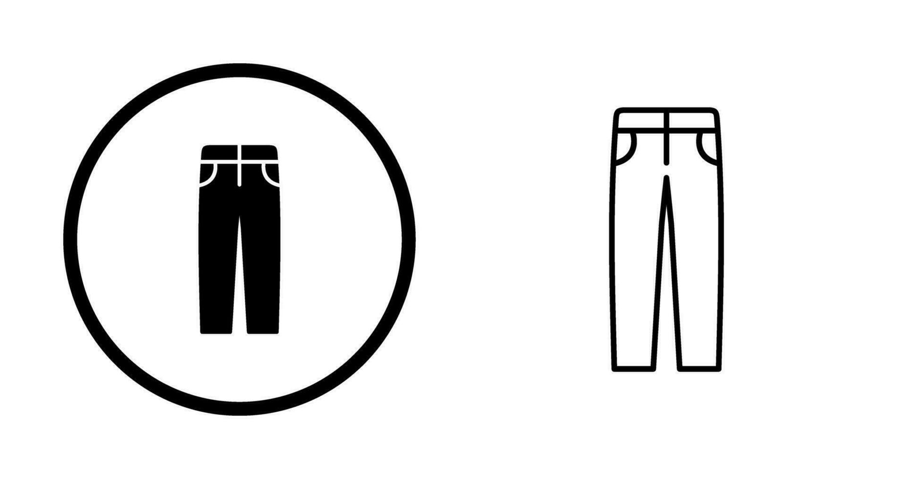 Men's Pants Vector Icon