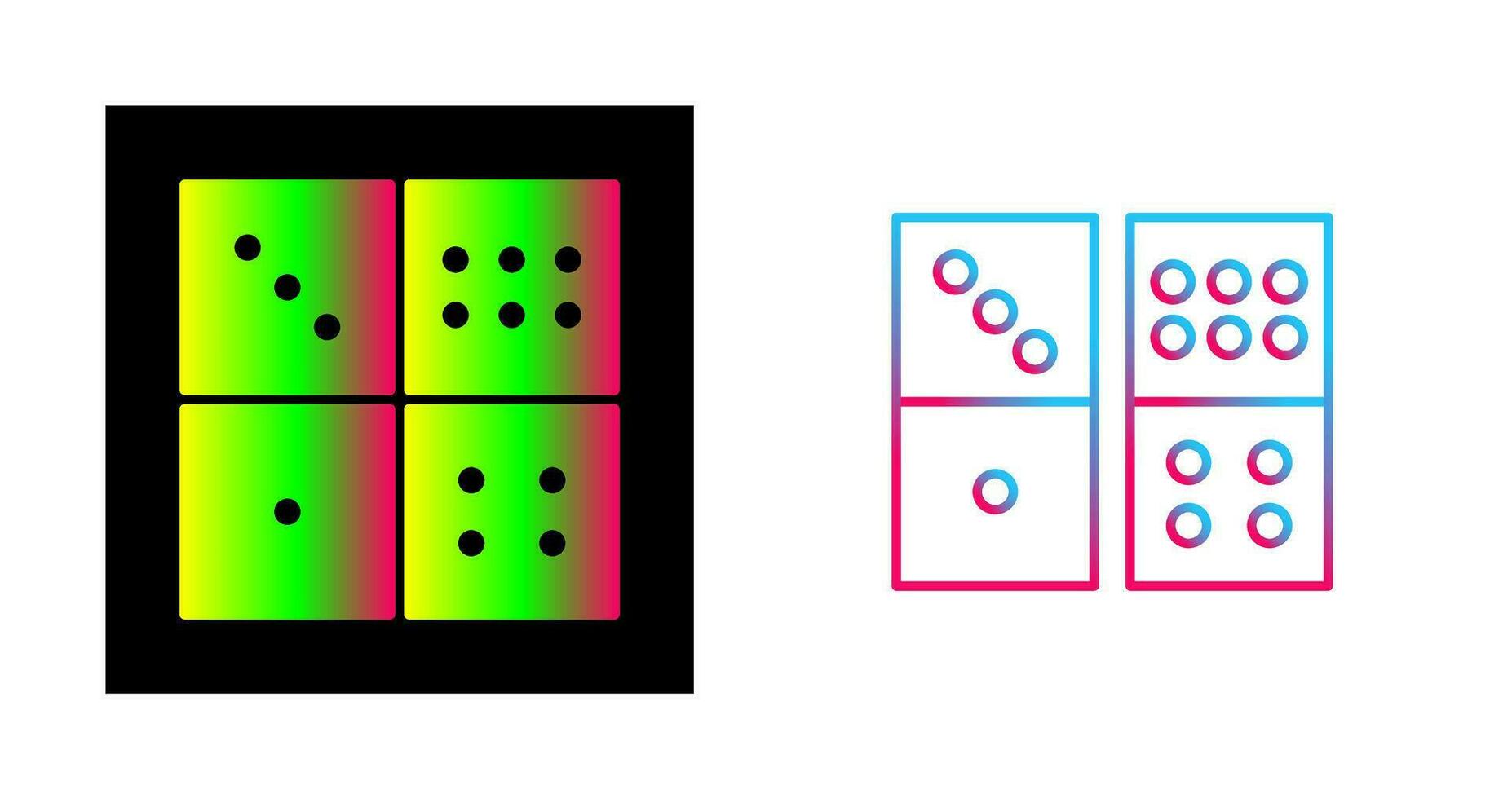 Domino Game Vector Icon