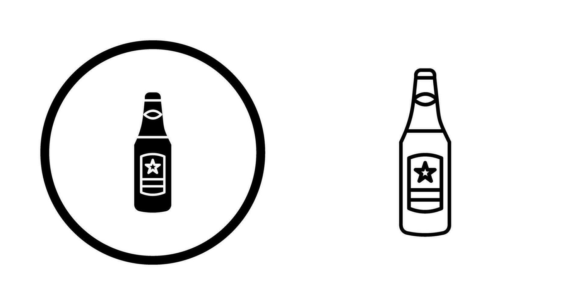 Beer Bottle Vector Icon