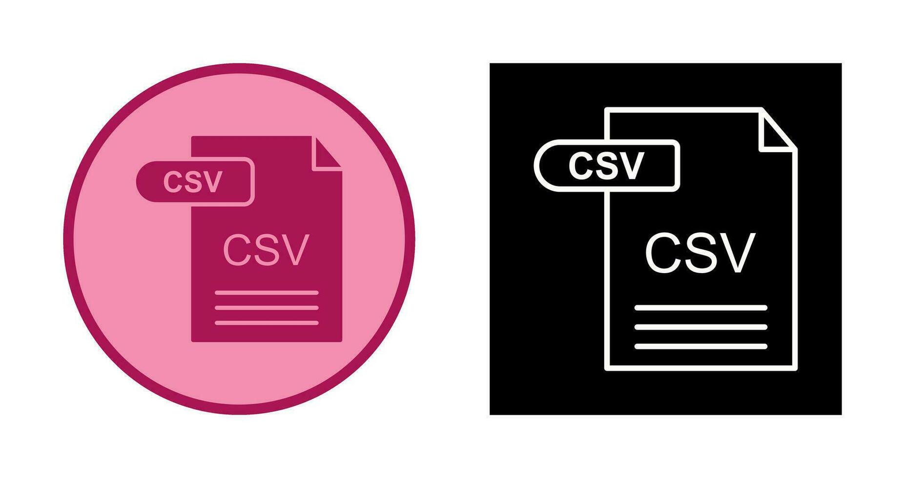 CSV Vector Icon