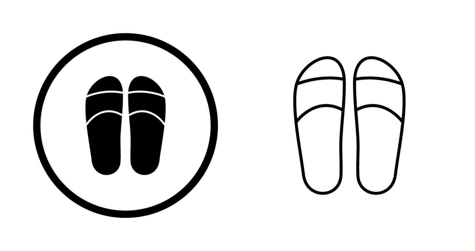 Slippers Vector Icon