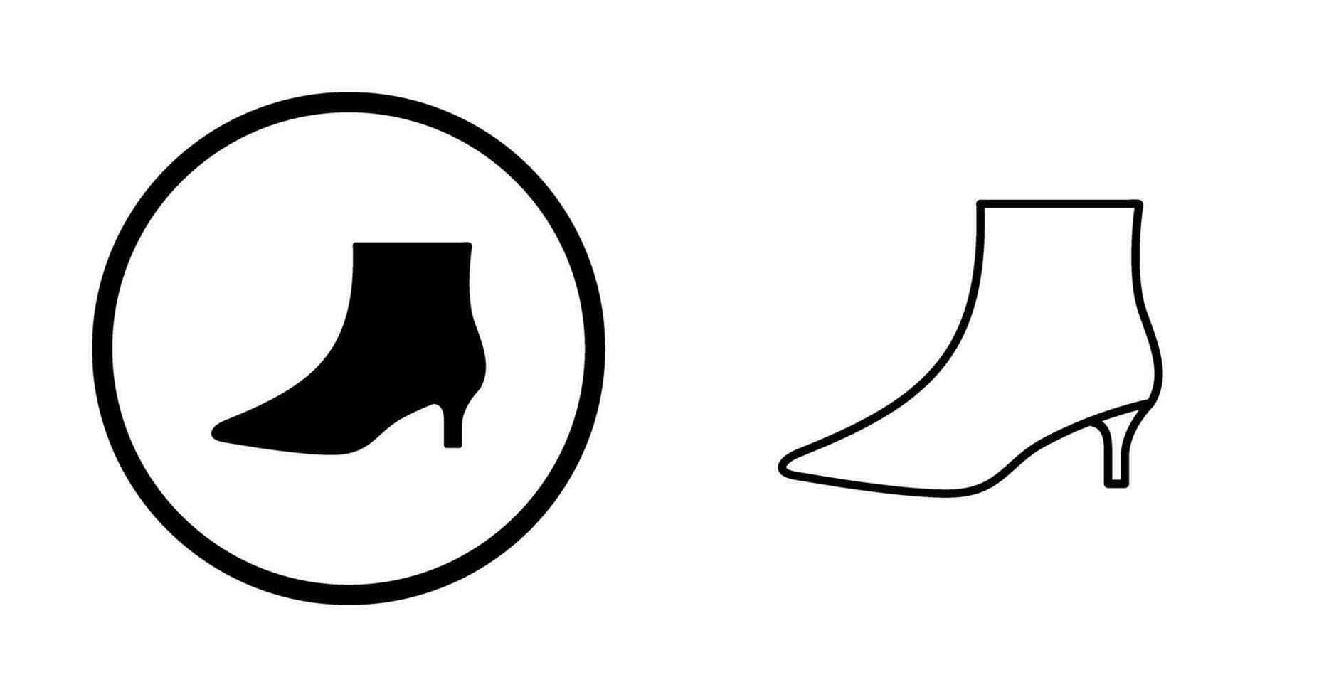 Boots with Heels Vector Icon
