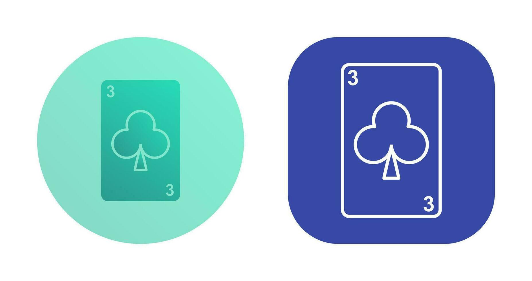 Clubs Card Vector Icon