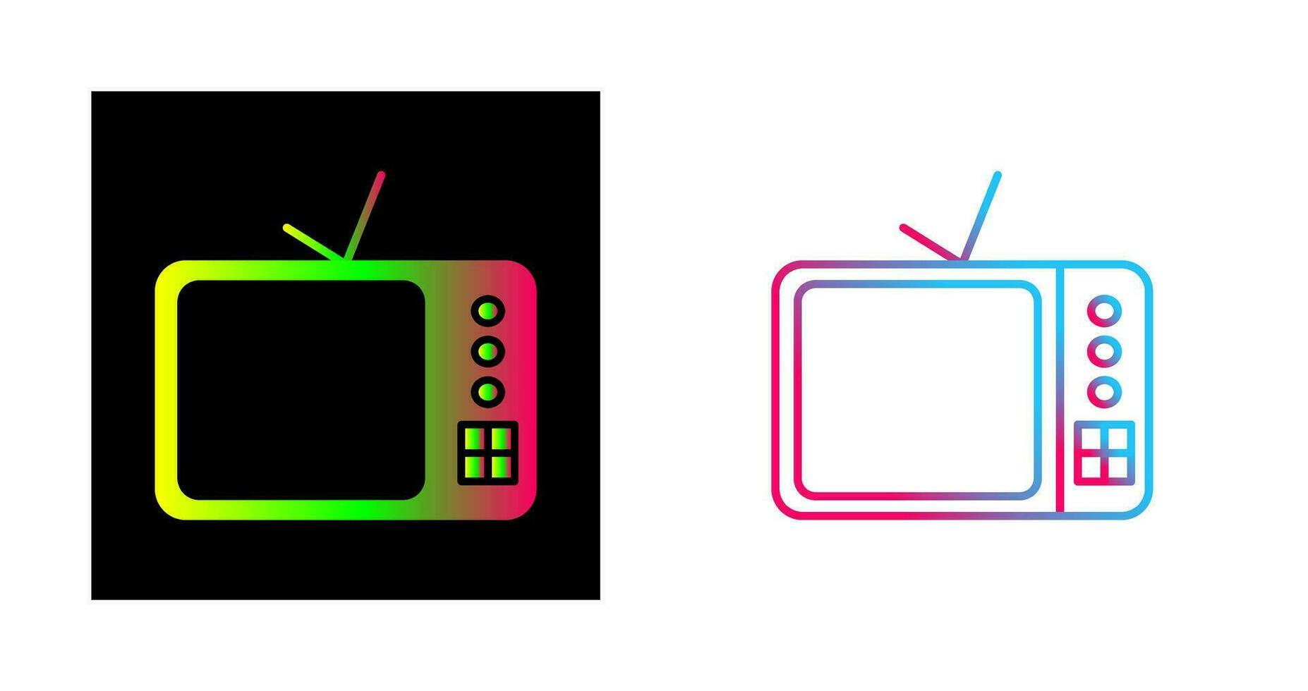 TV Set Vector Icon